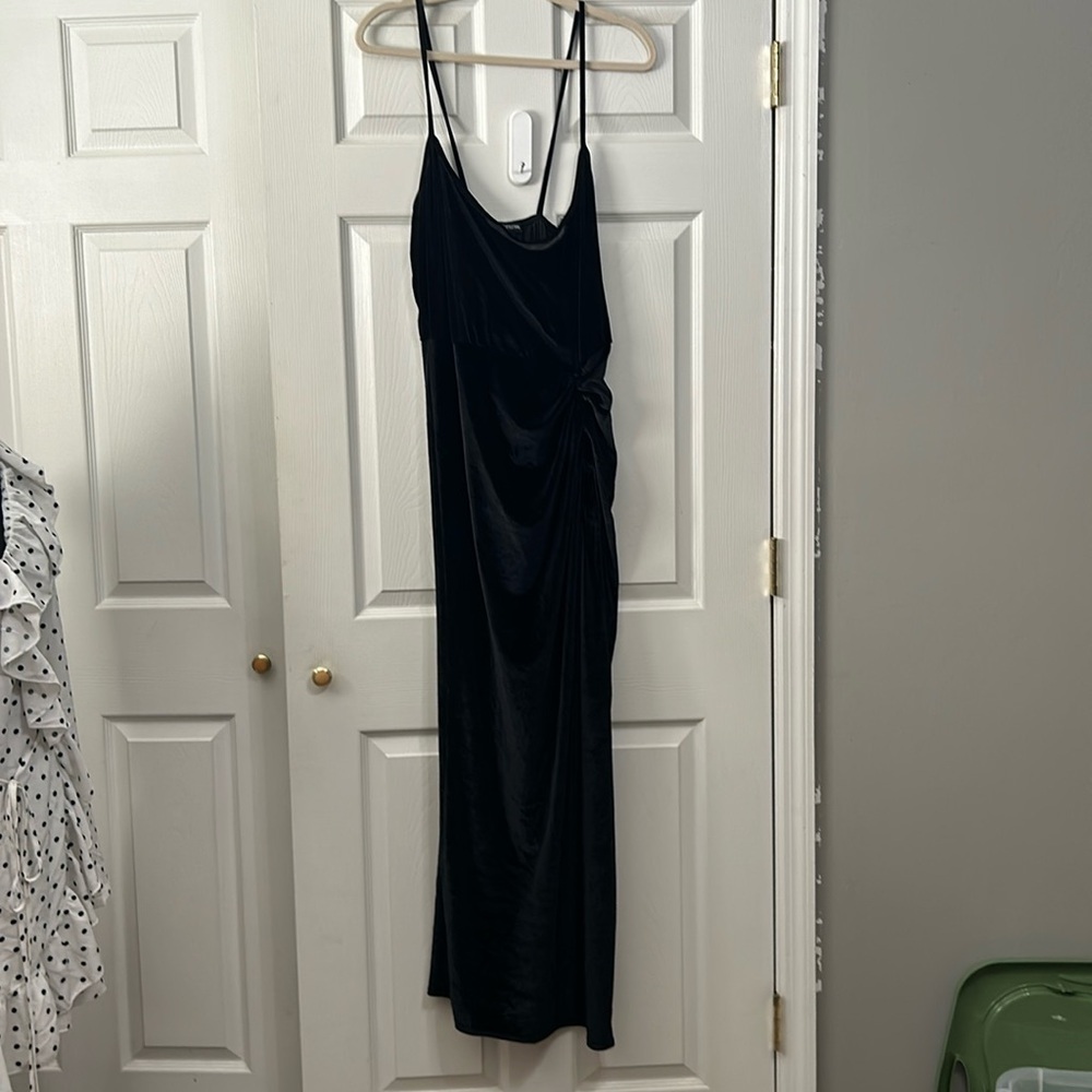 PrettyLittleThing dress. Spaghetti straps. Black. Size 20